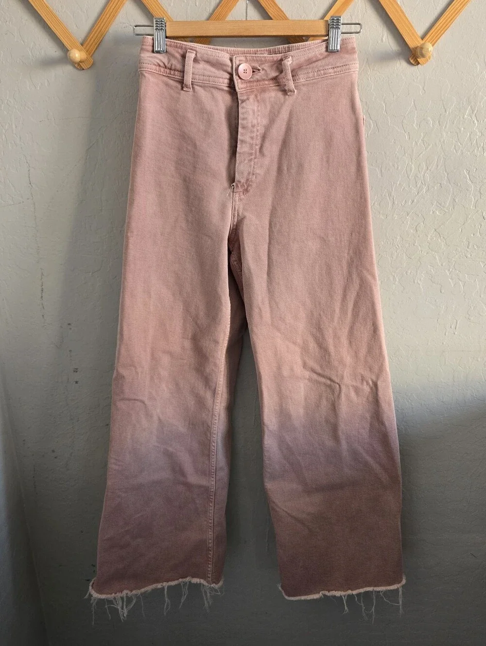 Zara Marine Jeans In Pink Size 4